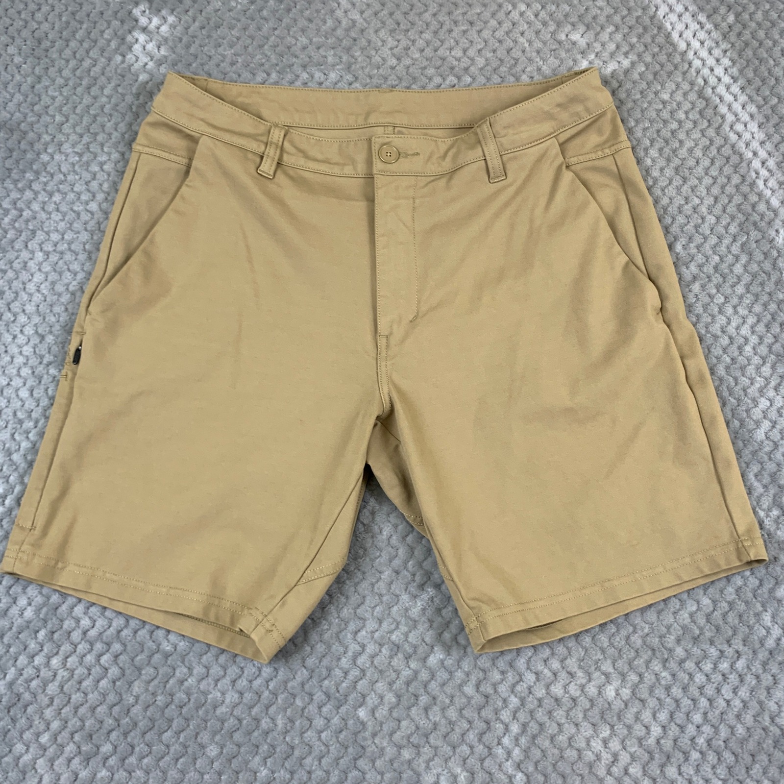 Bylt Everyday Shorts Mens 34 Tan Stretch Chino Casual Performance